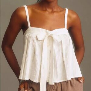 anthropologie // sunday in brooklyn bowtie tank // size L